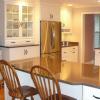 Kitchen Remodel-Falmouth, MA- Design, color consult, cabinets and countertops provided-Custom English Linen painted cabinets w/ granite counter